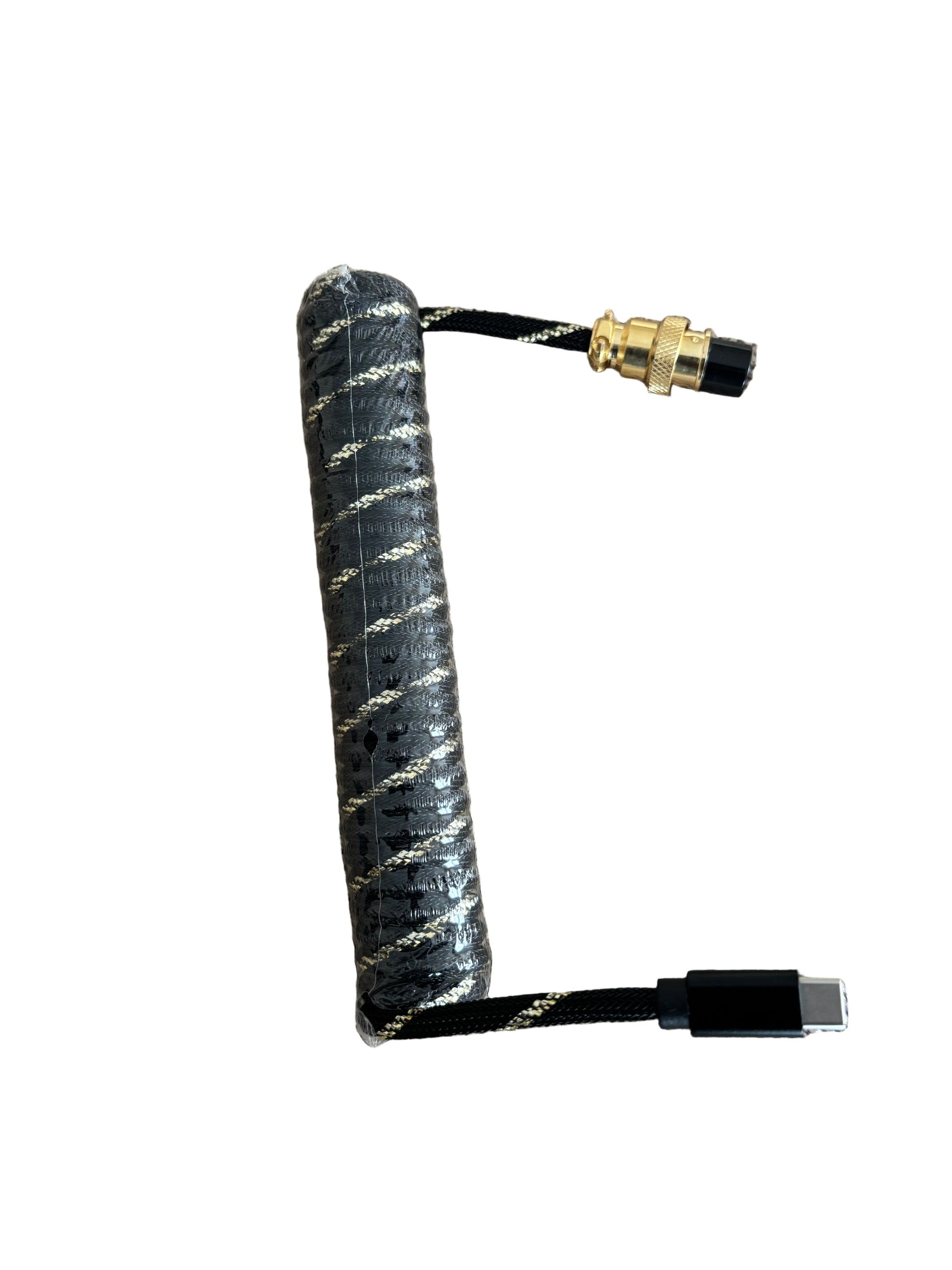 USB-C Coiled Keyboard Cable 5ft - Premium Gaming Mechanical Keyboard Cable GX16