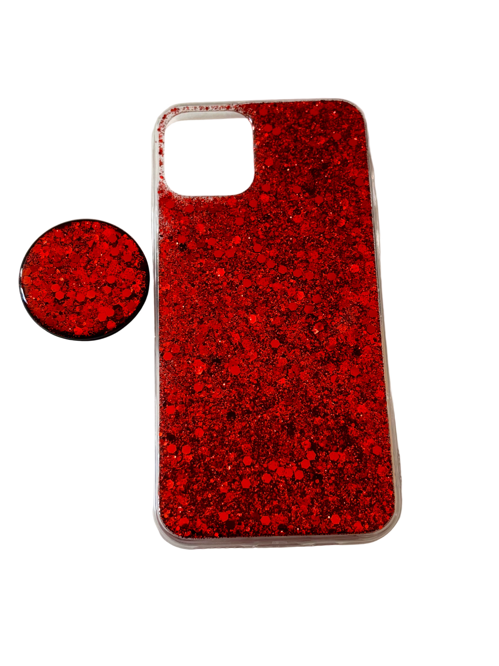 iPhone 11 Pro mobile phone case shiny red color