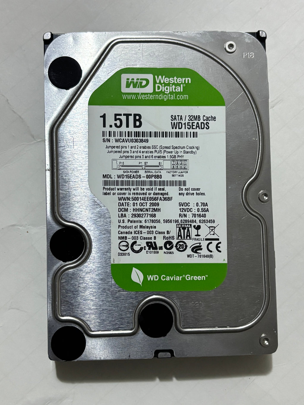 1.5TB WD Hard Drive ( 3.5