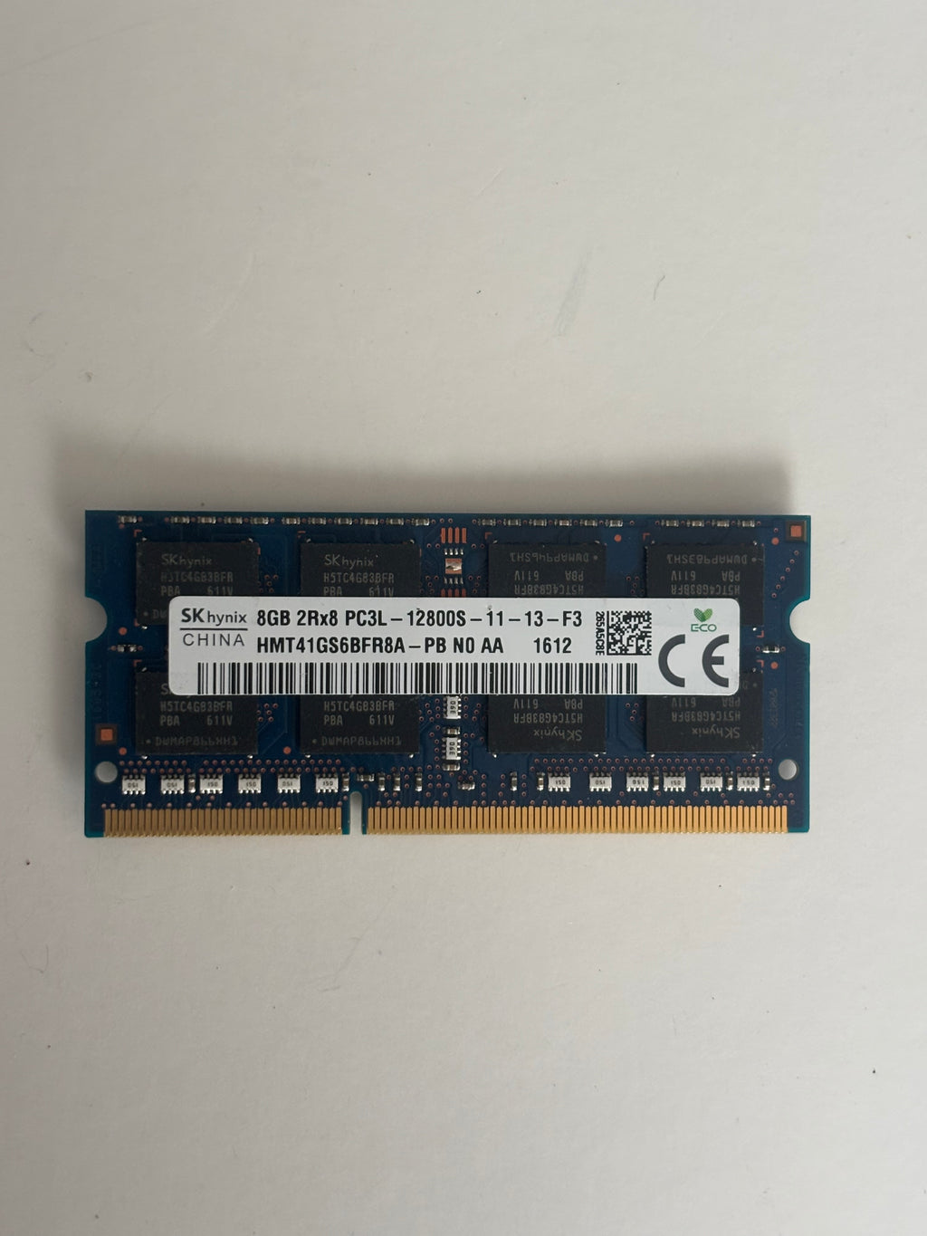 SK hynix 8GB DDR3L-PC3L 12800s SODIMM Memory Ram (2Rx8)