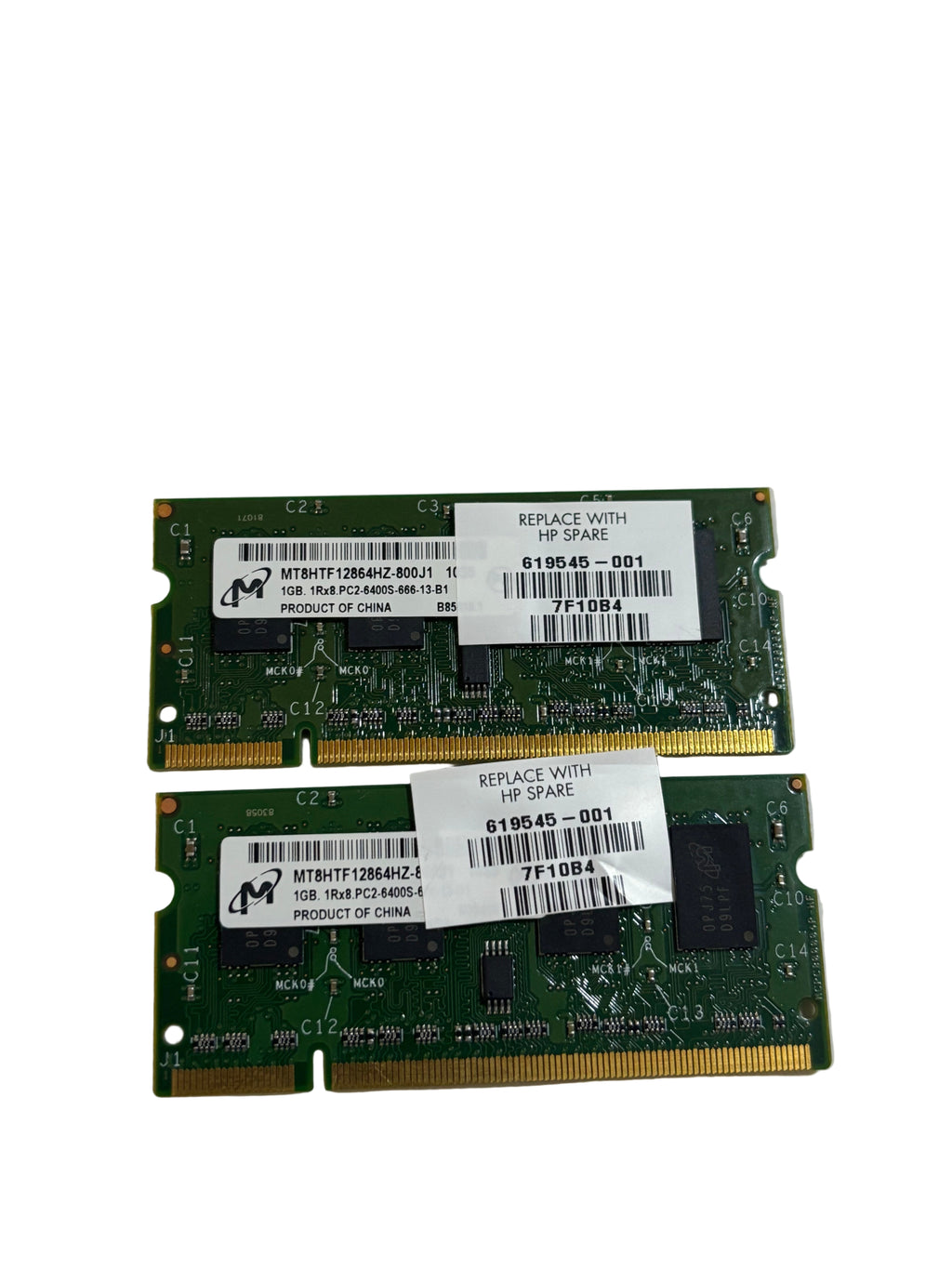 HP-branded laptop memory 2GB DDR2) 2x1GB (1Rx8) PC2-6400S MT8HTF12864HZ-800J1