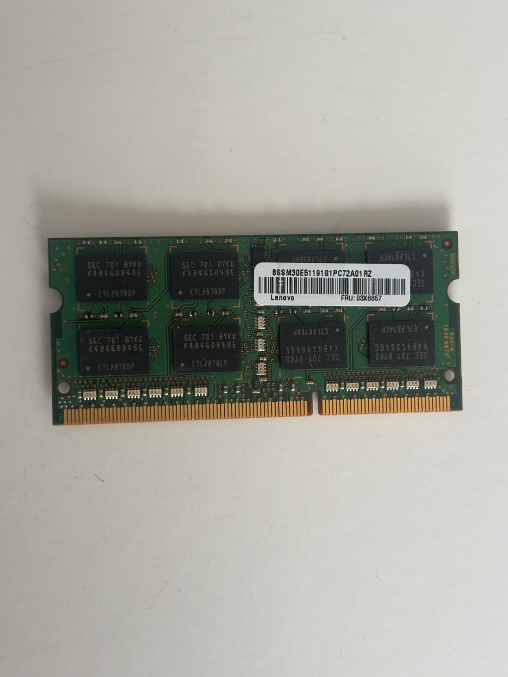 8GB DDR3-PC3L 12800s Samsung memory Ram SODIMM (2Rx8)