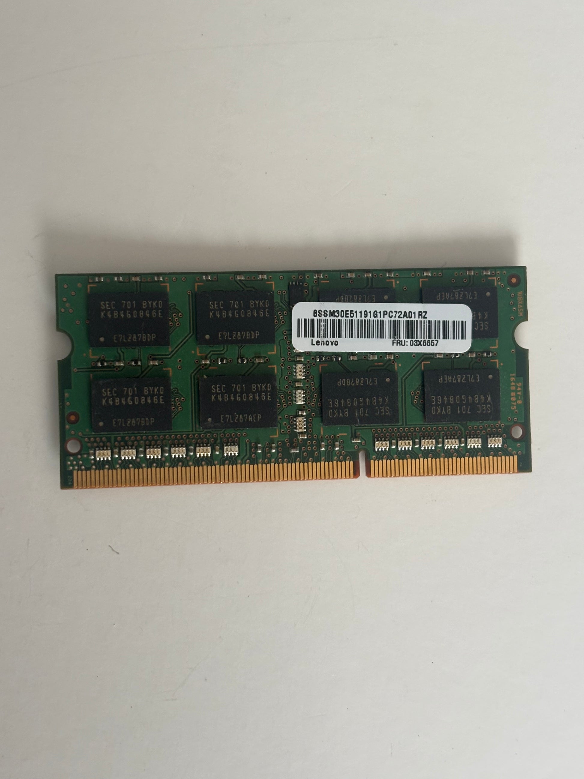 8GB DDR3-PC3L 12800s Samsung memory Ram SODIMM (2Rx8)