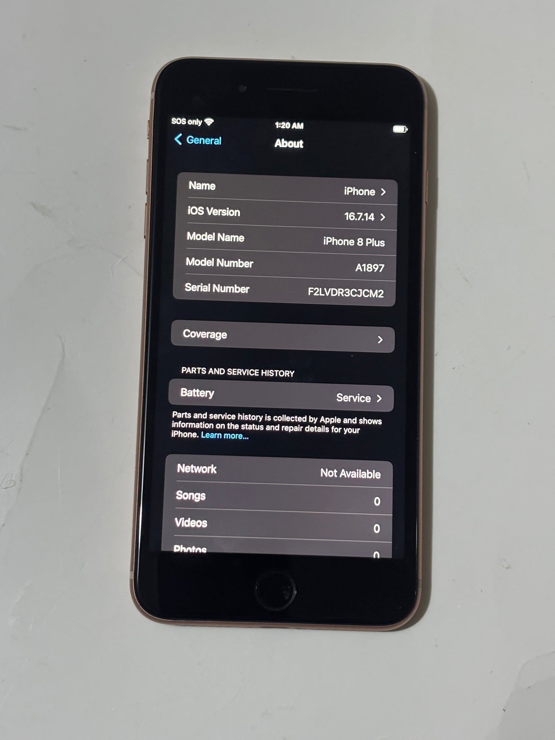 iPhone 8plus 64GB ( unlocked ) A1897