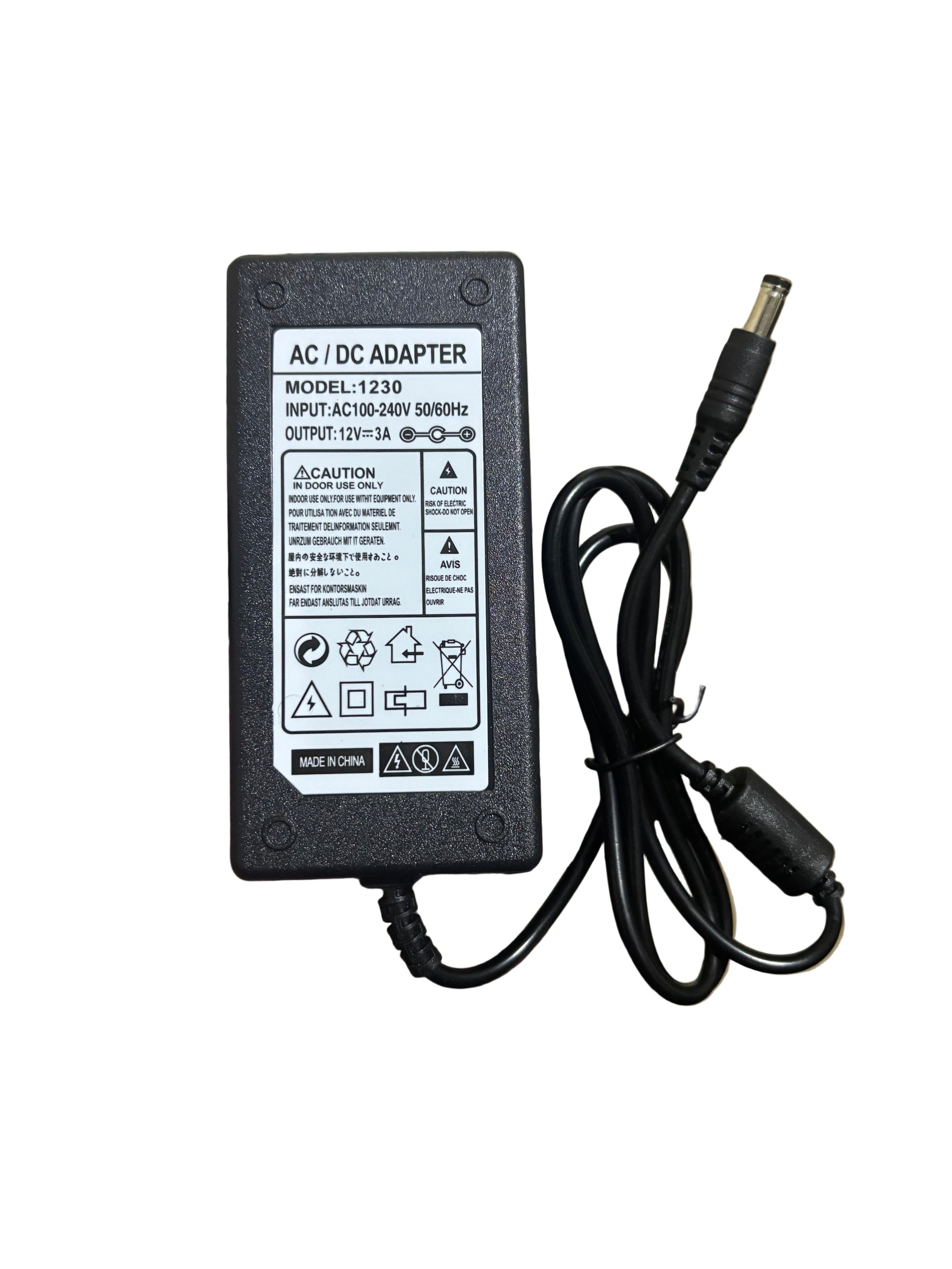 12v 3A AC/DC ADAPTER 5.5x2.5mm Connector