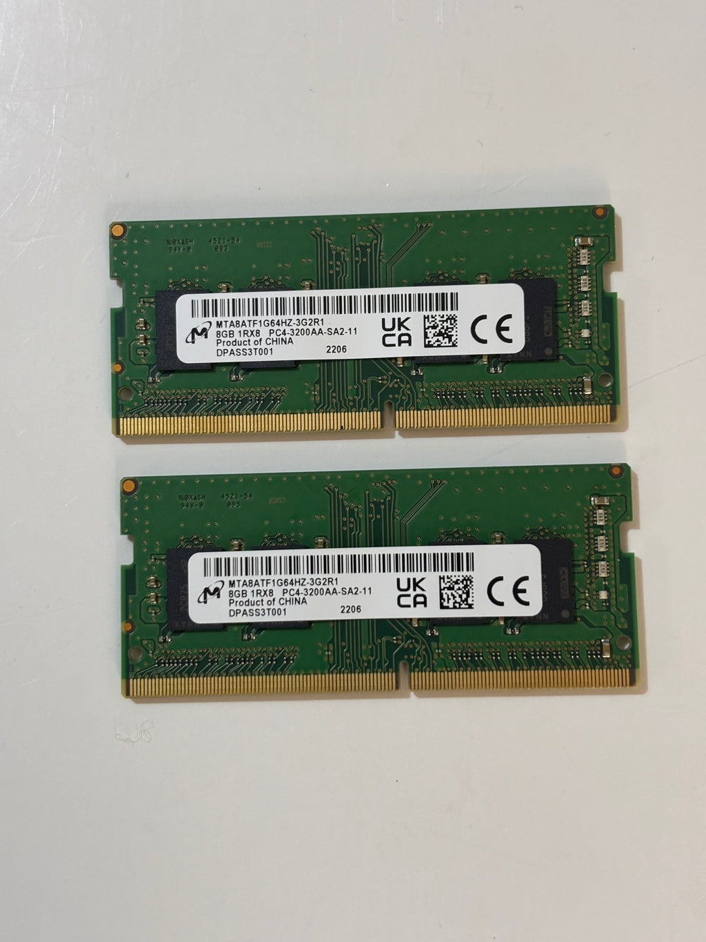 16GB DDR4 RAM 3200 Crucial SODIMM