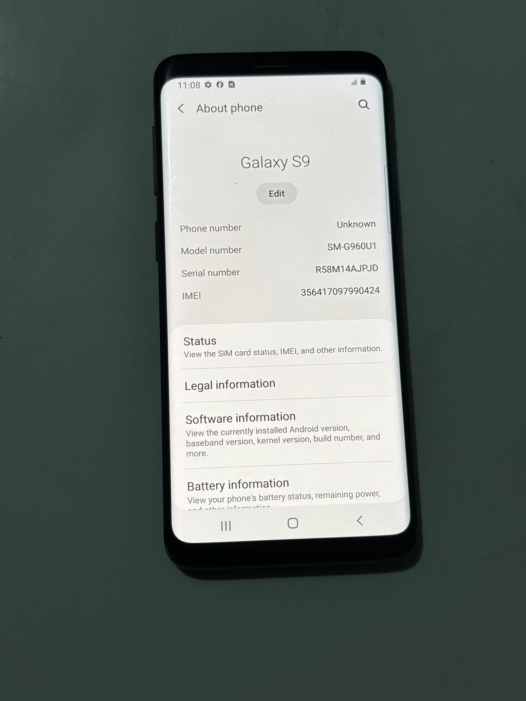Samsung galaxy S9 64GB android phone Unlocked