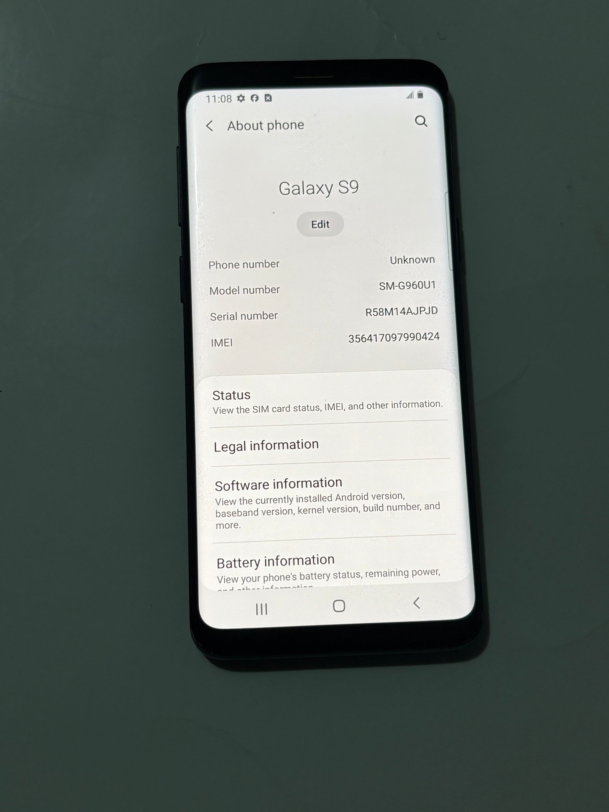 Samsung galaxy S9 64GB android phone Unlocked
