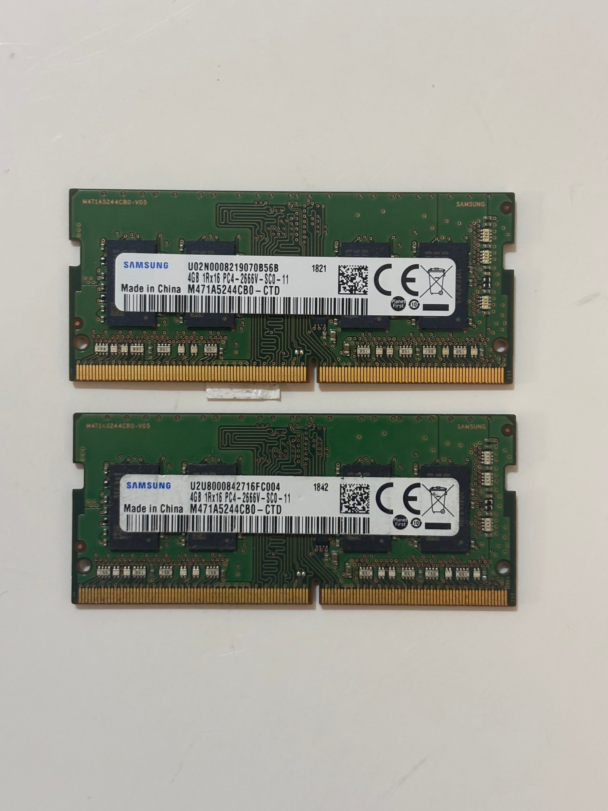 8GB DDR4 RAM-PC4-2666V / Samsung ( 2x4GB ) SODIMM