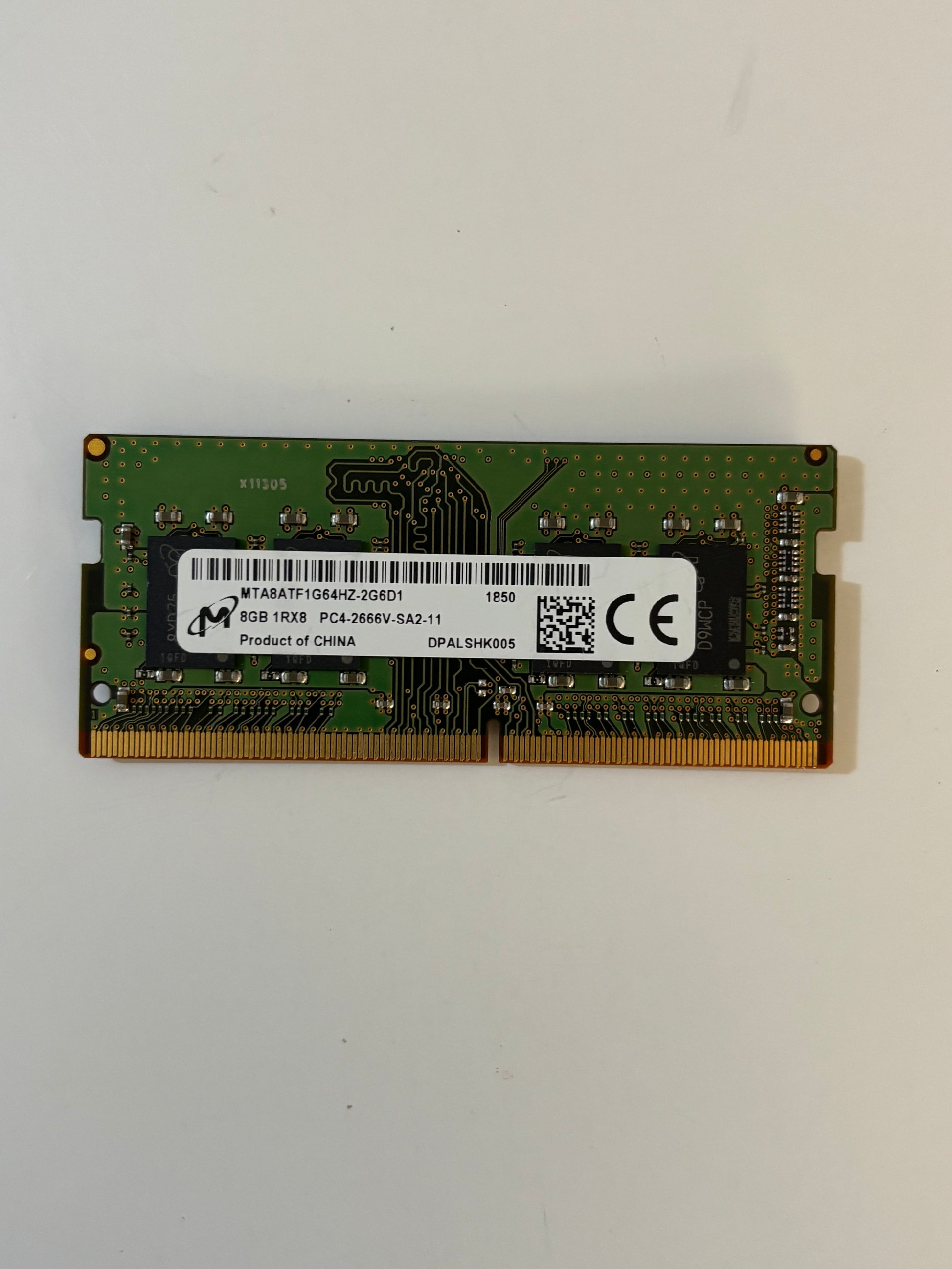 8GB DDR4 Memory Ram SODIMM Micron PC4-2666V (1Rx8)