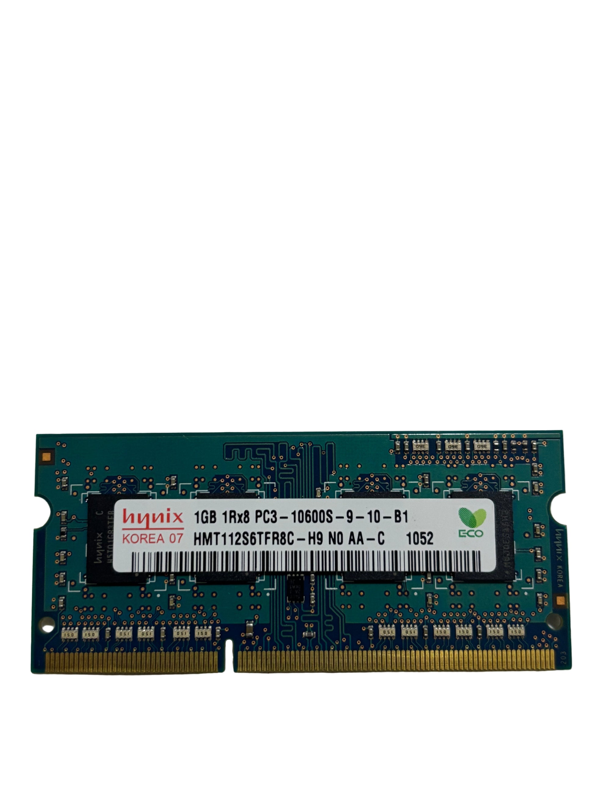 Hynix 1GB DDR3 laptop RAM module HMT112S6TFR8C-H9 1Rx8 PC3 memory