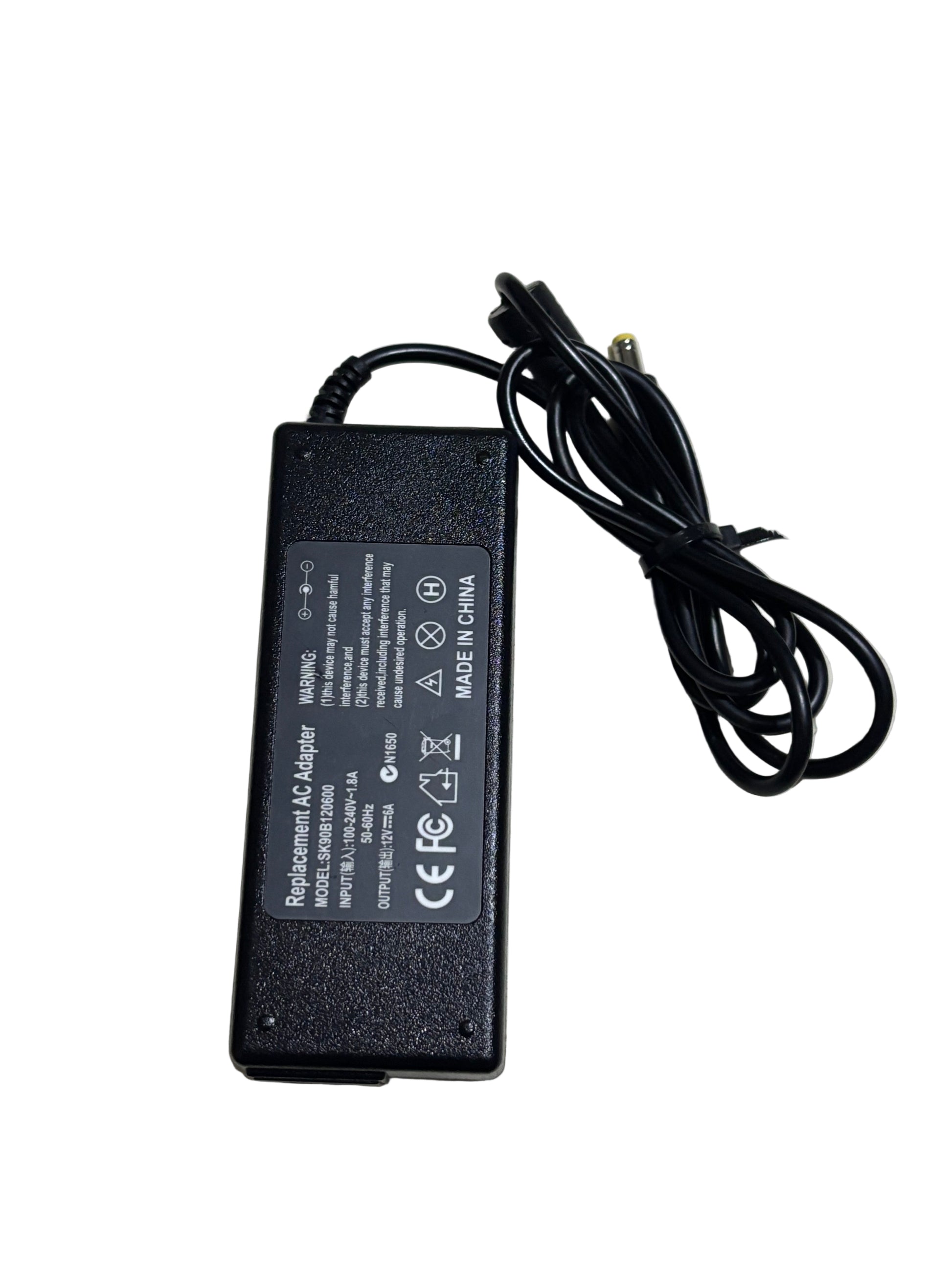 12v 6A Replacement AC Adapter 5.5x2.5mm