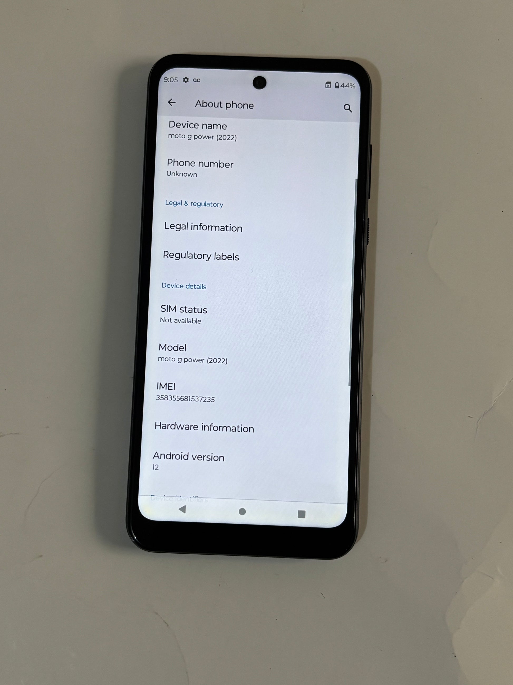 Moto g power 2022 64GB Android Phone (unlocked)