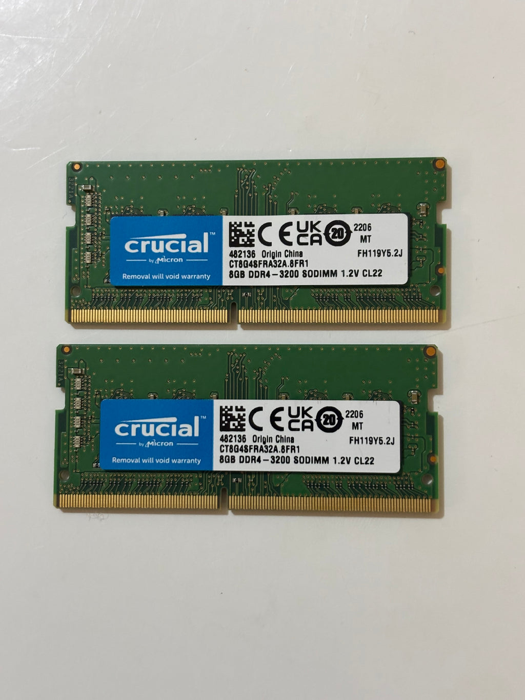 16GB DDR4 RAM 3200 Crucial SODIMM