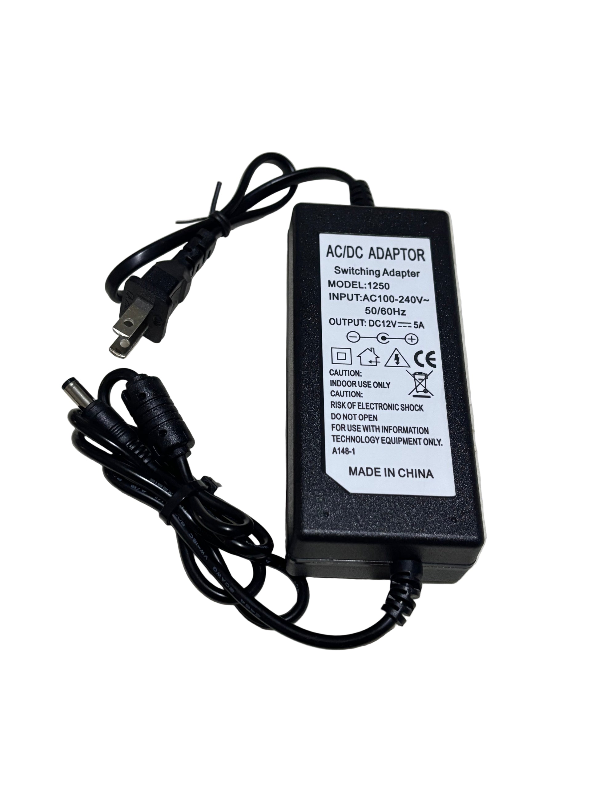 12v 5A Ac/Dc Switching Adapter 5.5x2.1mm Connector