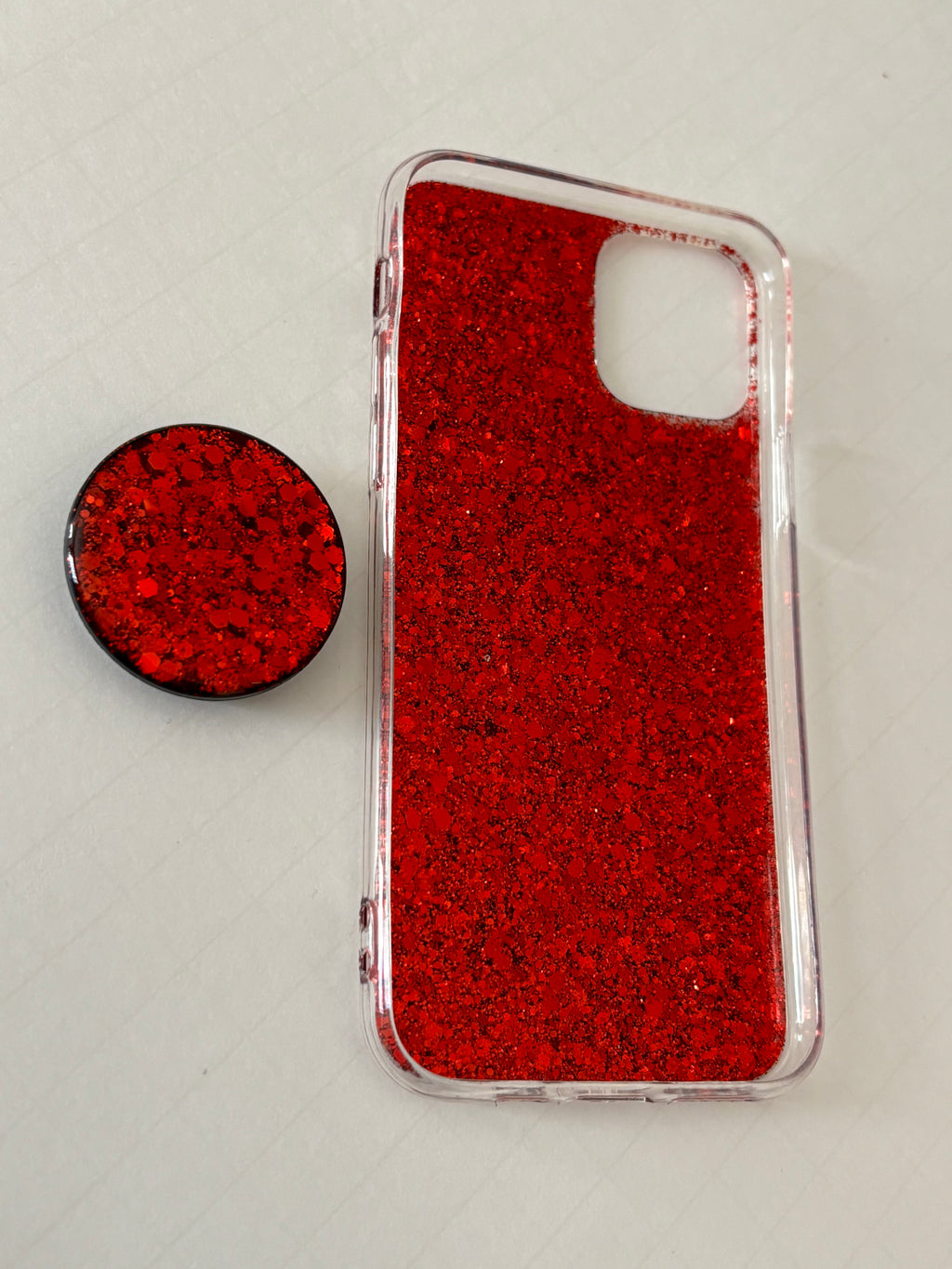 iPhone 11 Pro mobile phone case shiny red color