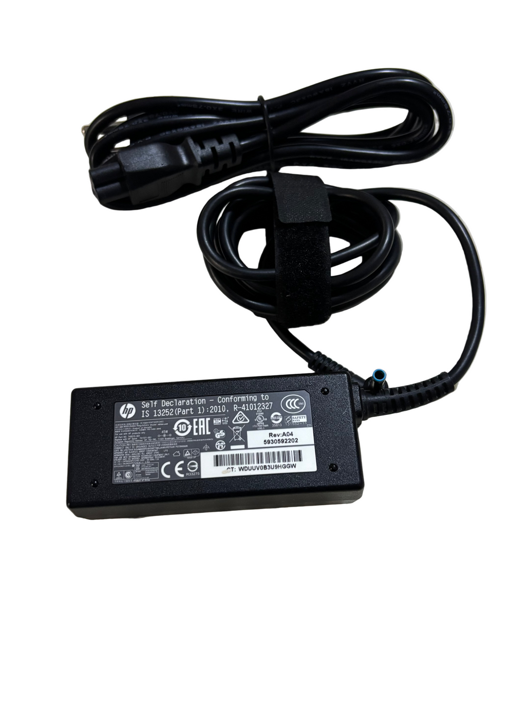 HP 45W AC Power Adapter,HSTNN-DA40,19.5V, 2.31A, 45W,Blue tip connector (4.5mm x 3.0mm)