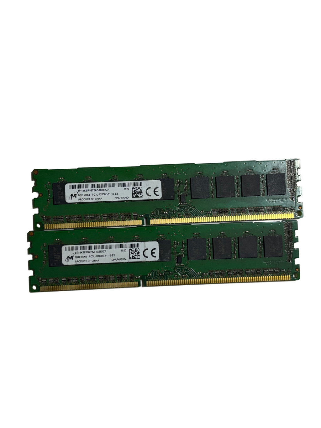16GB PC3L 2X8GB DDR3 Desktop Memory MT18KSF1G72AZ-1G6E1ZF15208GB 2RX8 PC3L-12800E-11-13-E3DPAF4K7004 RAM