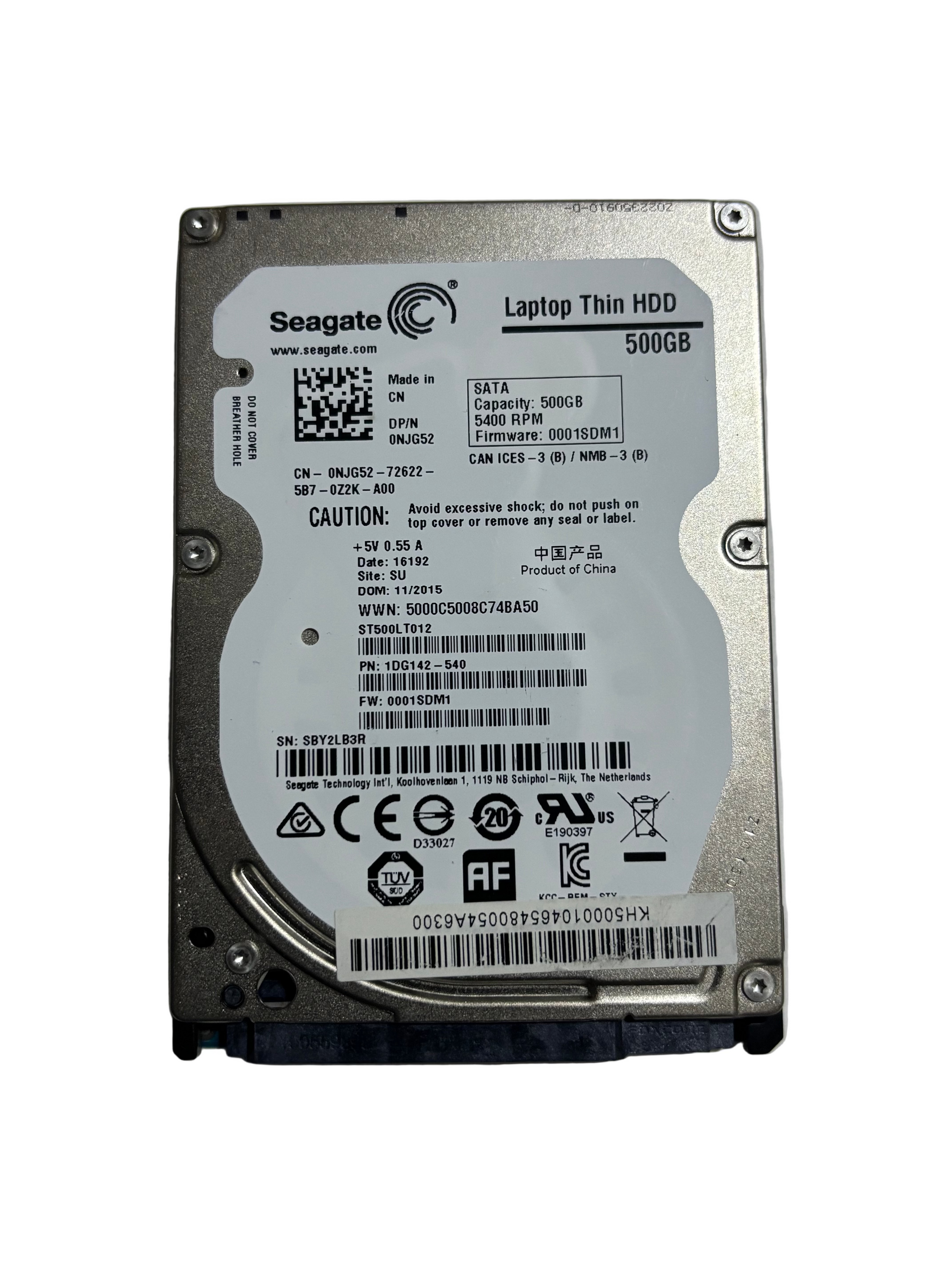 500GB Seagate Laptop Thin HDD, ST500LT012, 2.5-inch” 7mm